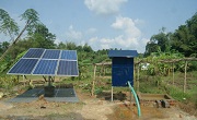 Installation of solar water pump for paddy field during dry seasons 